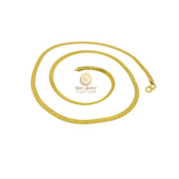 18k Yellow Gold Chain By Rani Alankar Jewellers