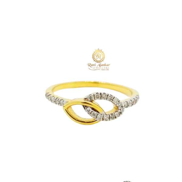 Yellow Gold Diamond Ring For Women