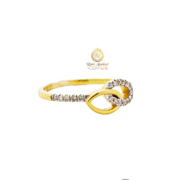 Yellow Gold Diamond Ring For Women