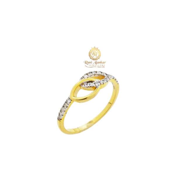 Yellow Gold Diamond Ring For Women