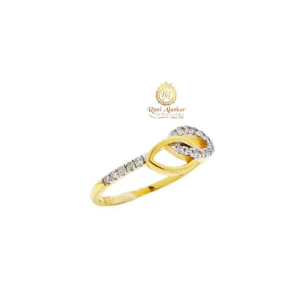 Yellow Gold Diamond Ring For Women