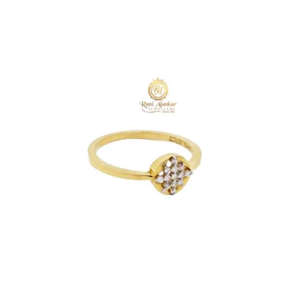 Yellow Gold Diamond Ring For Women