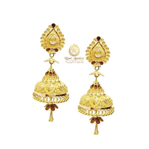 Wedding Gold Jhumka 18ct