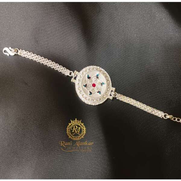 Fancy Silver Rakhi