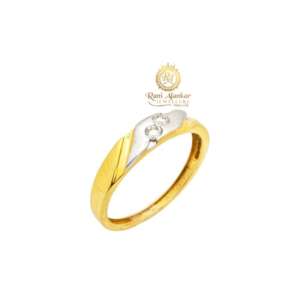 Yellow Gold Diamond Ring For Women