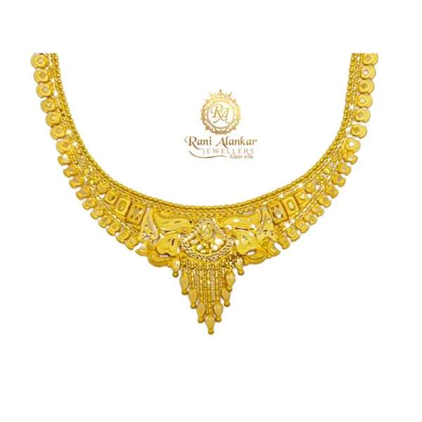 Gold Bridal Necklace by Rani Alankar Jewellers