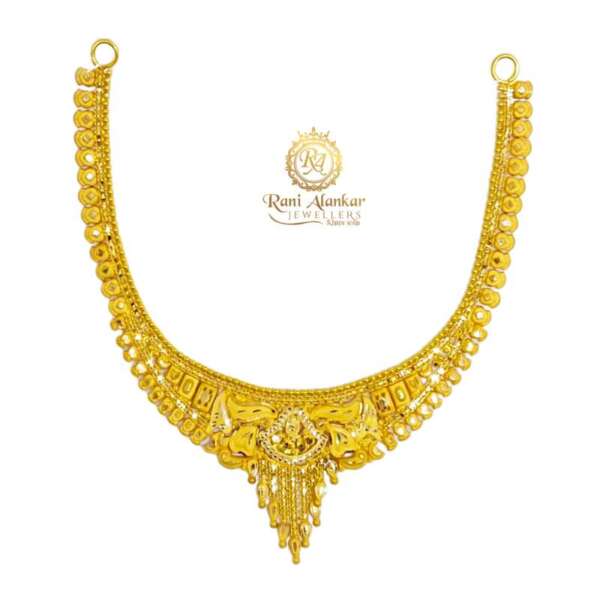 Gold Bridal Necklace by Rani Alankar Jewellers