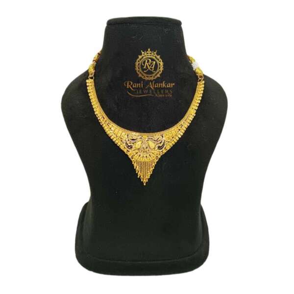 Gold Bridal Necklace by Rani Alankar Jewellers