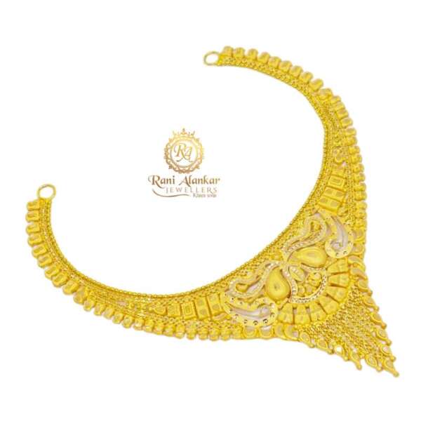 Gold Bridal Necklace by Rani Alankar Jewellers