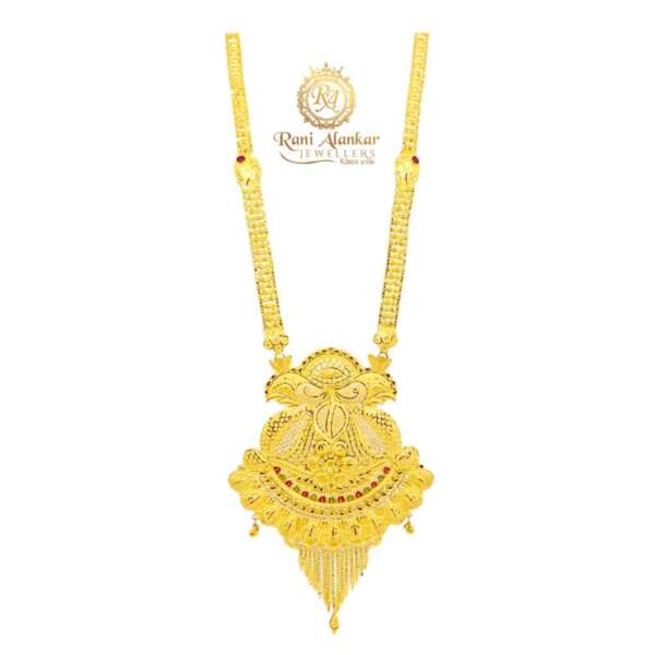 Latest 22kt Gold Long Necklace By Rani Alankar Jewellers