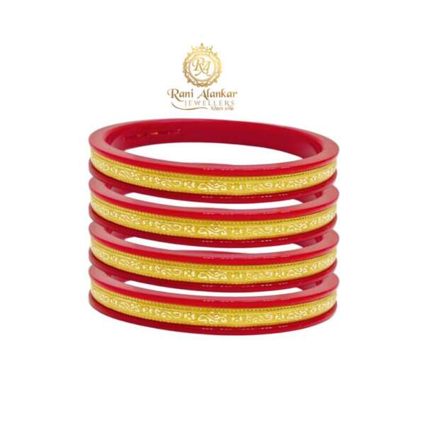 18KT Yellow Gold Pola Bangle for Women