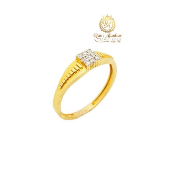 Gold Diamond Ring For Jen,s