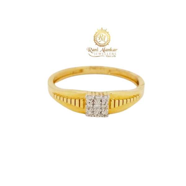 Gold Diamond Ring For Jen,s