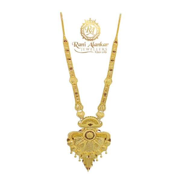 Latest 18kt Gold Long Necklace By Rani Alankar Jewellers