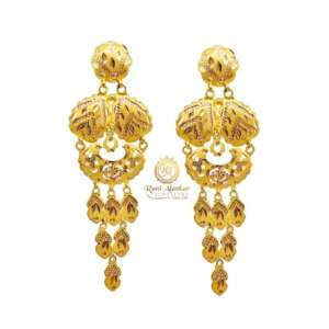 Gold Fancy Earring Design