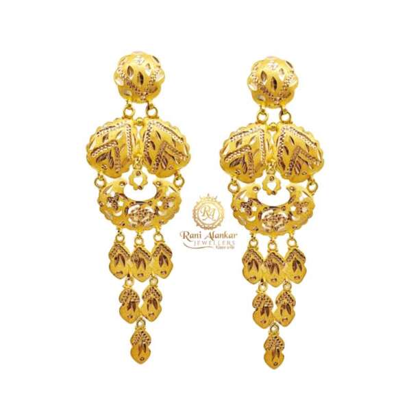 Gold Fancy Earring Design