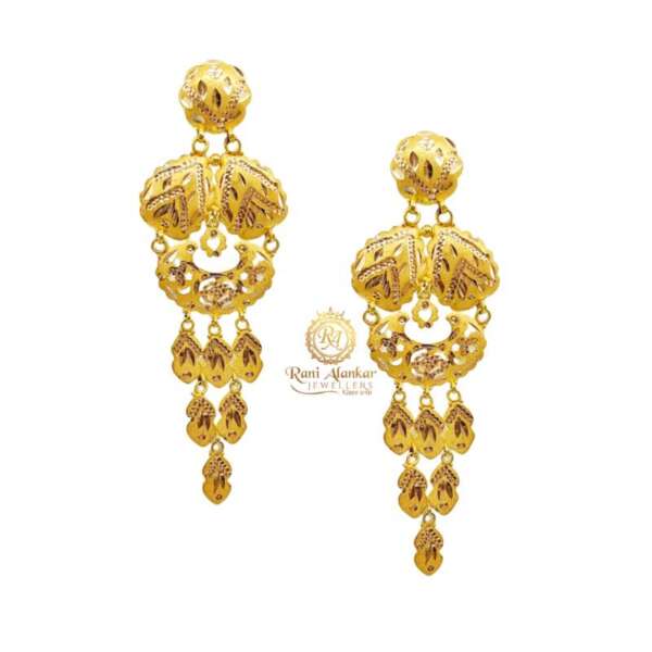 Gold Fancy Earring Design