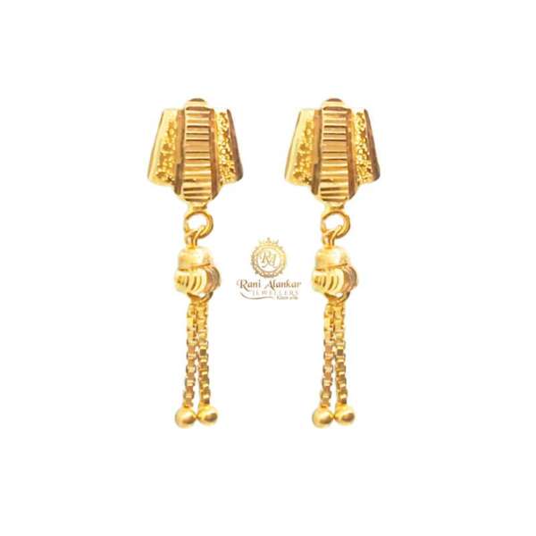 Gold Tops Earring 18kt