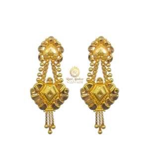 Gold Light Weight Earring Design 18kt