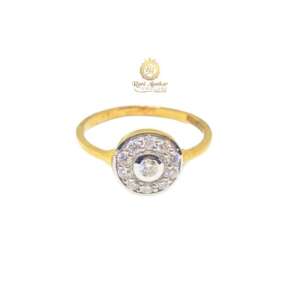 Yellow Gold Diamond Ring For Women