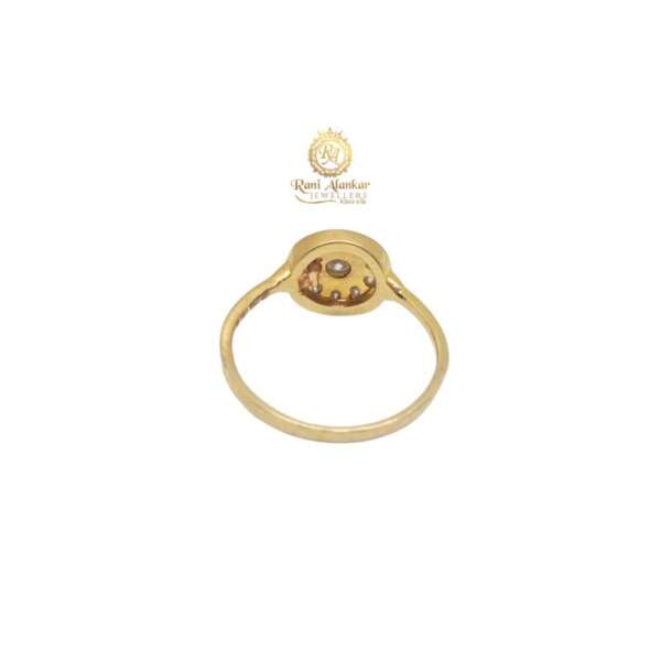 Yellow Gold Diamond Ring For Women