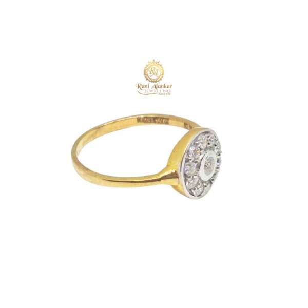 Yellow Gold Diamond Ring For Women