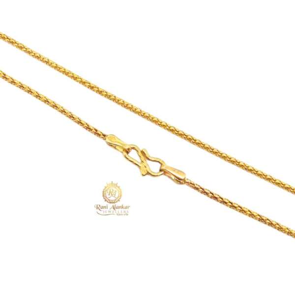 Gold Light Weight Chain 22kt by Rani Alankar Jewellers