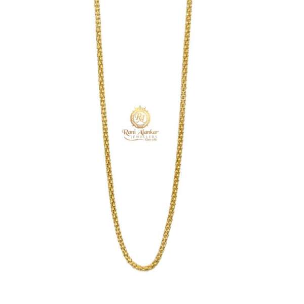 Gold Light Weight Chain 22kt by Rani Alankar Jewellers