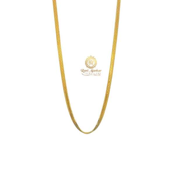 Gold Light Weight Chain 18kt by Rani Alankar Jewellers