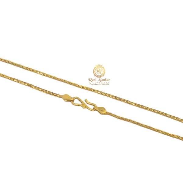 Gold Light Weight Chain 22kt