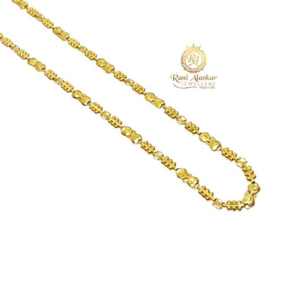 Gold Fancy Chain Flower Design by Rani Alankar Jewellers