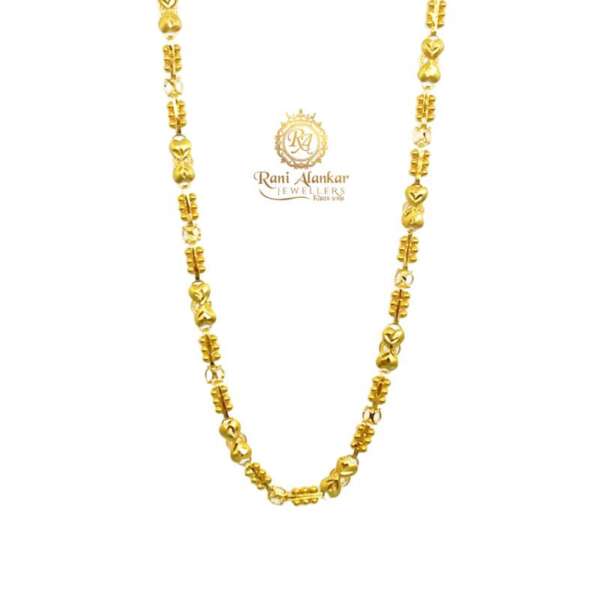 Gold Fancy Chain Flower Design by Rani Alankar Jewellers