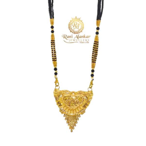 Gold Mangalsutra (Doubal Kunda Locket ) 18kt