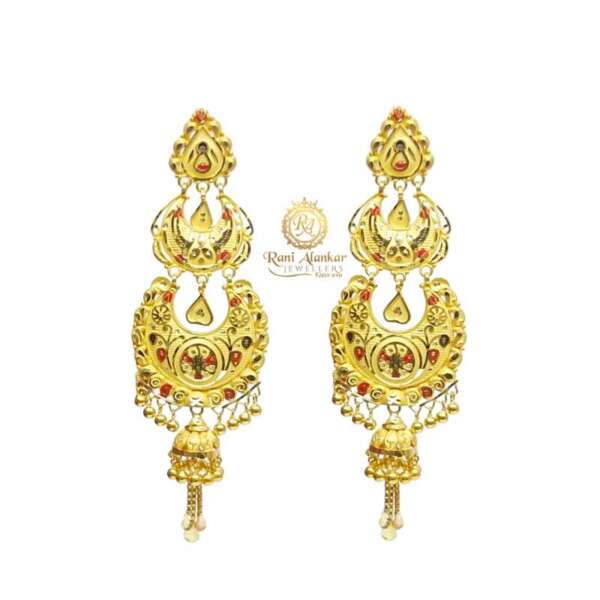 Gold Wedding Earring Design