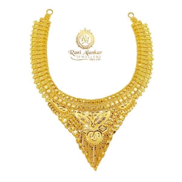Party Bear Gold Necklace by Rani Alnakar Jewellers