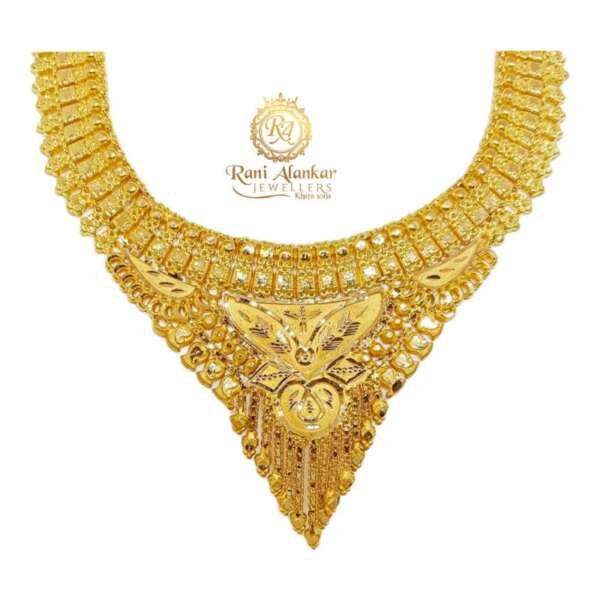 Party Bear Gold Necklace by Rani Alnakar Jewellers