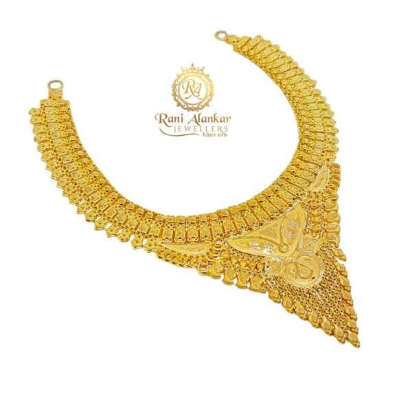 Party Bear Gold Necklace by Rani Alnakar Jewellers