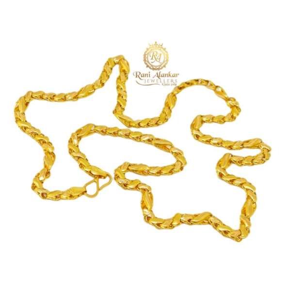 Yellow Gold Light Weight Chain 22kt