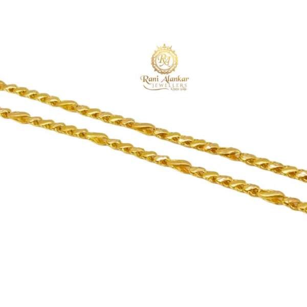 Yellow Gold Light Weight Chain 22kt