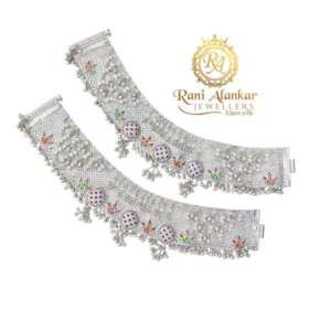 Silver Bridal Pajeb by Rani Alankar Jewellers