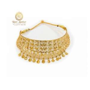 The Fancy Gold Chokar Necklace 22kt
